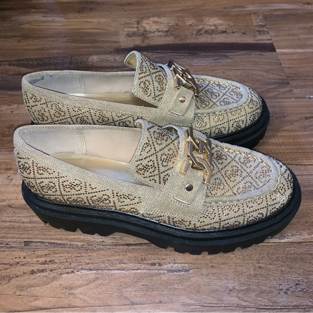 GUESS KEATEE LUG SOLE LOAFER SHOE SZ 9.5